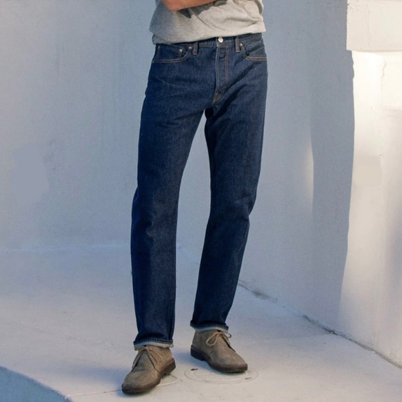 AYR Other - AYR Mens The Normie Selvedge Jeans Indigo Size 36x32 Straight Leg All Year Round